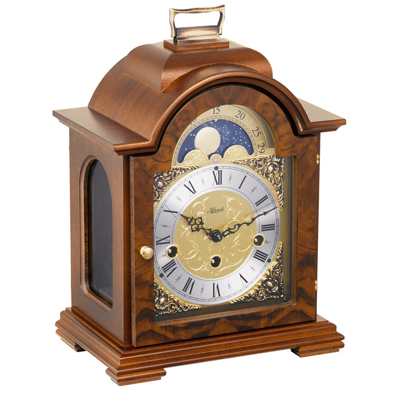 Hermle Clocks Debden American Traditional Analog Solid Wood Mechanical